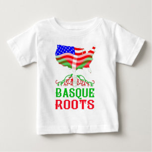 Camiseta De Bebé Raíces vascas norteamericanas