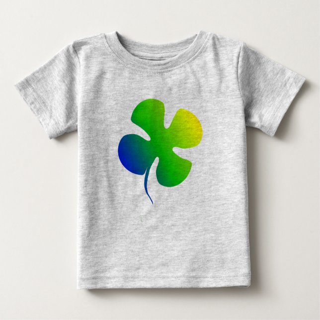 Camiseta De Bebé Rainbow Clover (Anverso)