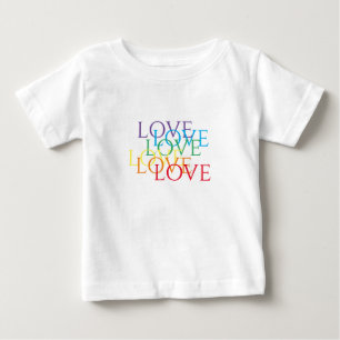 Camiseta De Bebé RAINBOW LOVE Baby T-Shirt