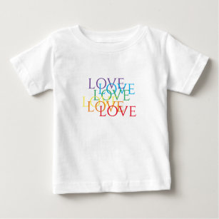 Camiseta De Bebé RAINBOW LOVE Baby T-Shirt