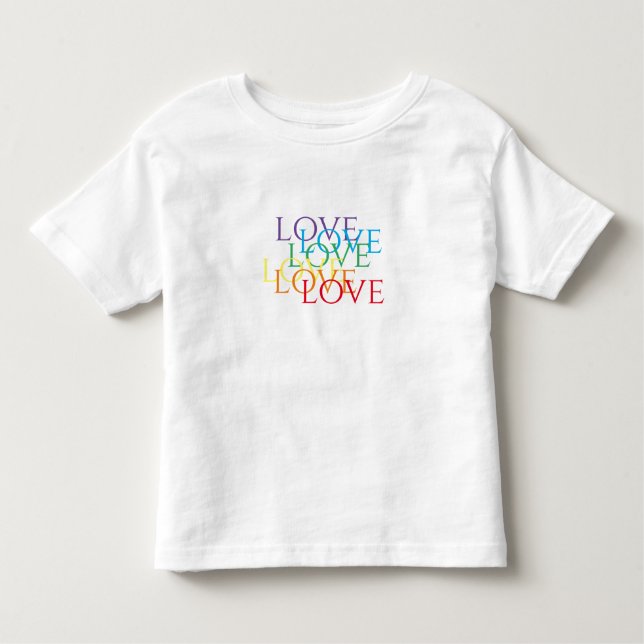 Camiseta De Bebé RAINBOW LOVE Toddler T-Shirt (Anverso)