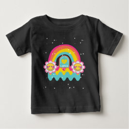Camiseta De Bebé Rainbow Love you T-Shirt