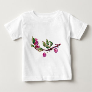 Camiseta De Bebé Rama de cerezas