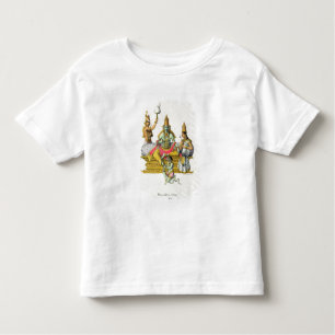 Camiseta De Bebé Rama, grabado por du Bouisi (litho del color)