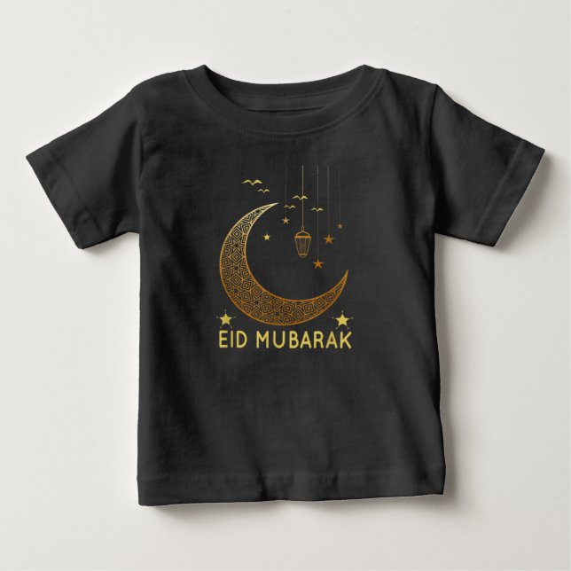 Camiseta De Bebé Ramadan Kareem Musulmanes Celebración Eid Mubarak  (Anverso)