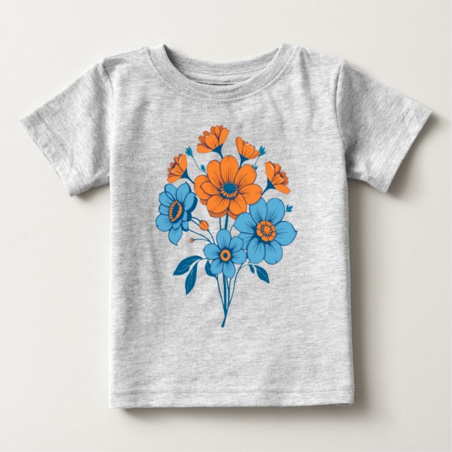 Camiseta De Bebé Ramo de flores (Anverso)