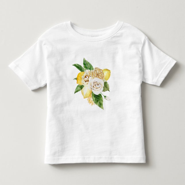 Camiseta De Bebé Ramo de los lémones y los rosas (Anverso)