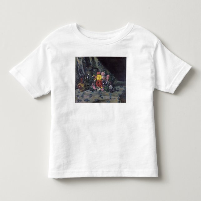Camiseta De Bebé Ramo de Paul Cezanne el | de las dalias amarillas, (Anverso)