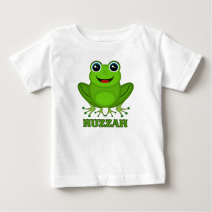 Camiseta De Bebé Rana Adorable Huzzah Producto Personaje de Dibujos