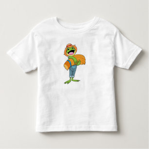 Camiseta De Bebé Rana como granjero con paja