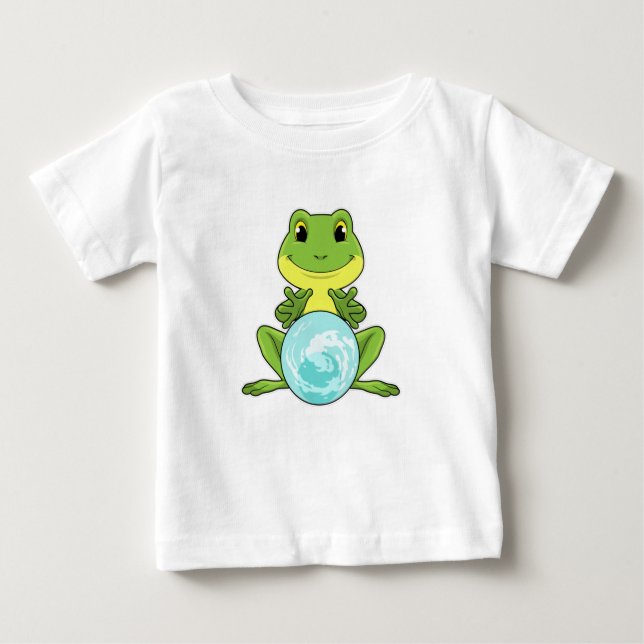 Camiseta De Bebé Rana con bola de cristal (Anverso)