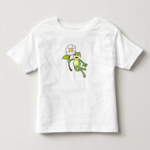 Camiseta De Bebé Rana con flor.PNG