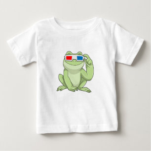 Camiseta De Bebé Rana con gafas