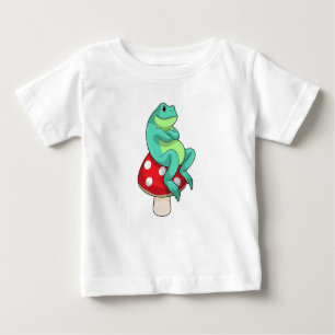 Camiseta De Bebé Rana con hongo