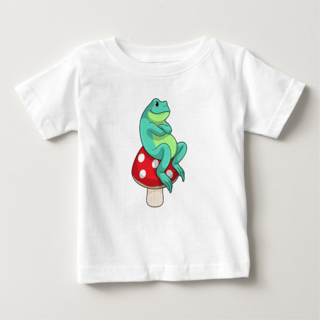 Camiseta De Bebé Rana con hongo (Anverso)