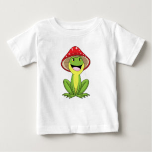 Camiseta De Bebé Rana con hongo