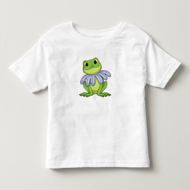 Camiseta De Bebé Rana con margarita (Anverso)