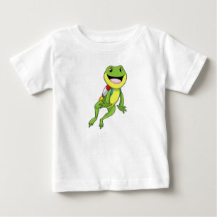 Camiseta De Bebé Rana con mochila a reacción