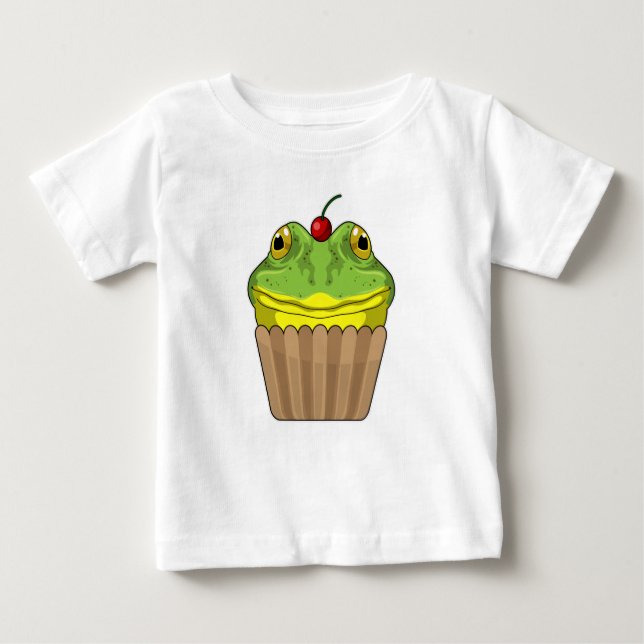 Camiseta De Bebé Rana con Muffin (Anverso)