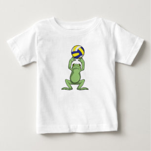 Camiseta De Bebé Rana con voleibol