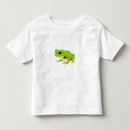 Camiseta De Bebé Rana Cute Green Tree