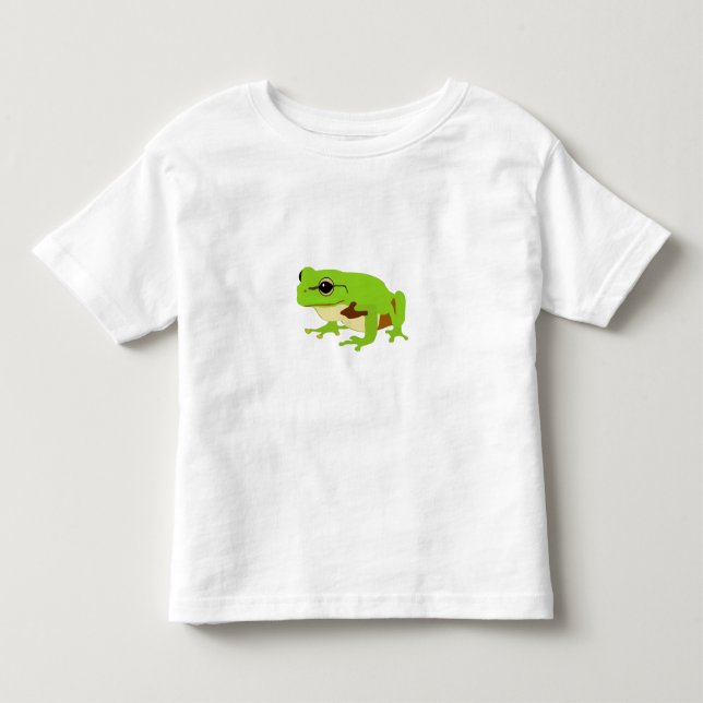 Camiseta De Bebé Rana Cute Green Tree (Anverso)