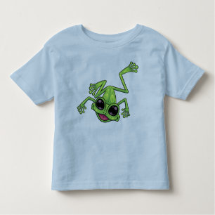 Camiseta De Bebé Rana de árbol verde feliz
