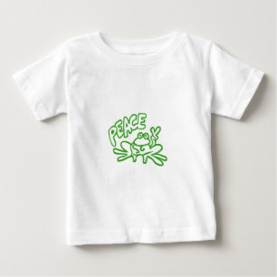 Camiseta De Bebé Rana de la paz