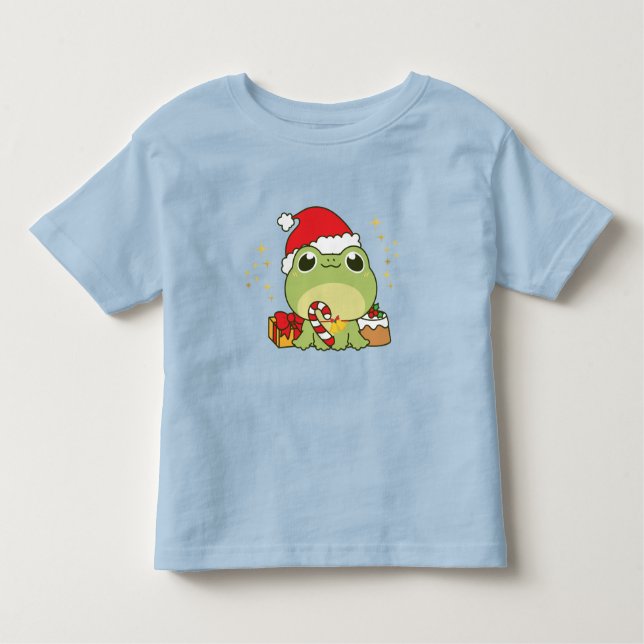 Camiseta De Bebé Rana de los Navidades burdos (Anverso)