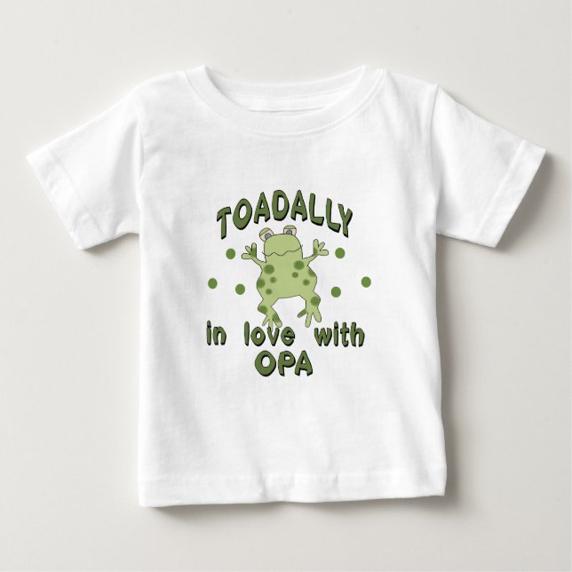 Camiseta De Bebé Rana de Opa del amor de TOADALLY (Anverso)