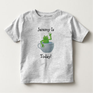 Camiseta De Bebé Rana de quinto cumpleaños personal en un vaso de f