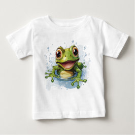 Camiseta De Bebé Rana divertida