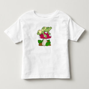 Camiseta De Bebé Rana durmiendo con hongos