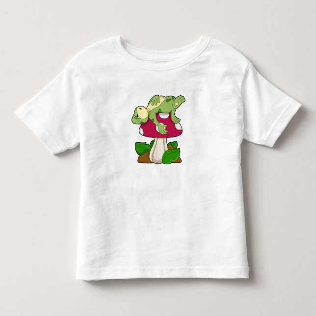 Camiseta De Bebé Rana durmiendo con hongos (Anverso)
