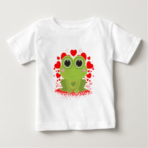 Camiseta De Bebé Rana el día de San Valentín