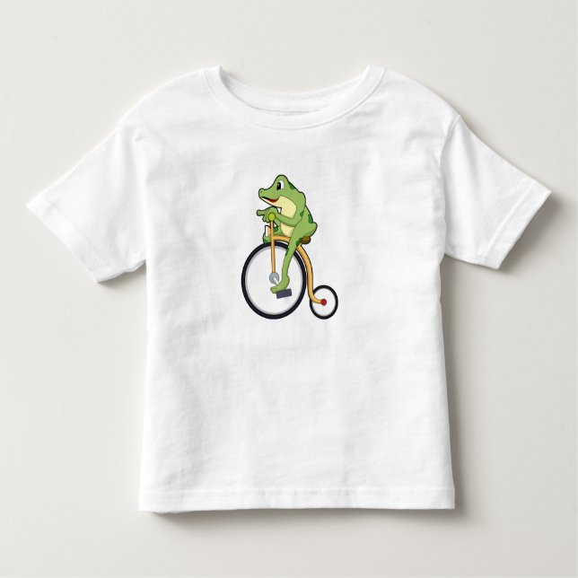 Camiseta De Bebé Rana en circo con bicicleta.PNG (Anverso)