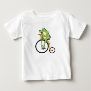 Camiseta De Bebé Rana en el circo con bicicleta.PNG