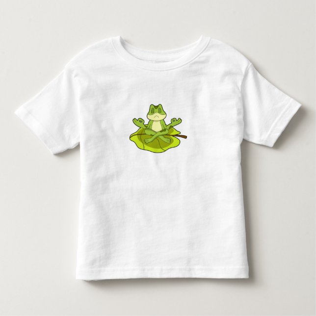 Camiseta De Bebé Rana en Meditate (Anverso)