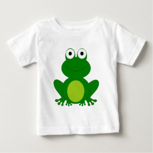 Camiseta De Bebé Rana encantadora del dibujo animado