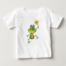 Camiseta De Bebé Rana feliz y caprichosa