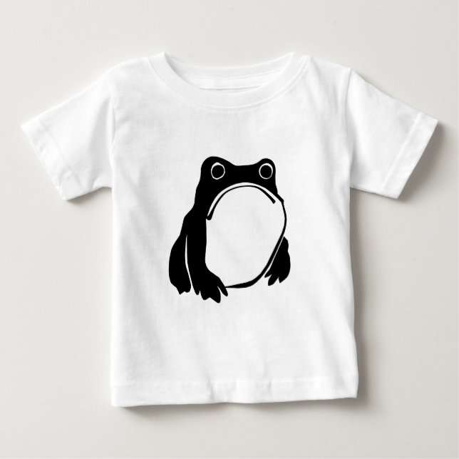 Camiseta De Bebé Rana gruñón dibujando arte japonés de Matsumoto Ho (Anverso)