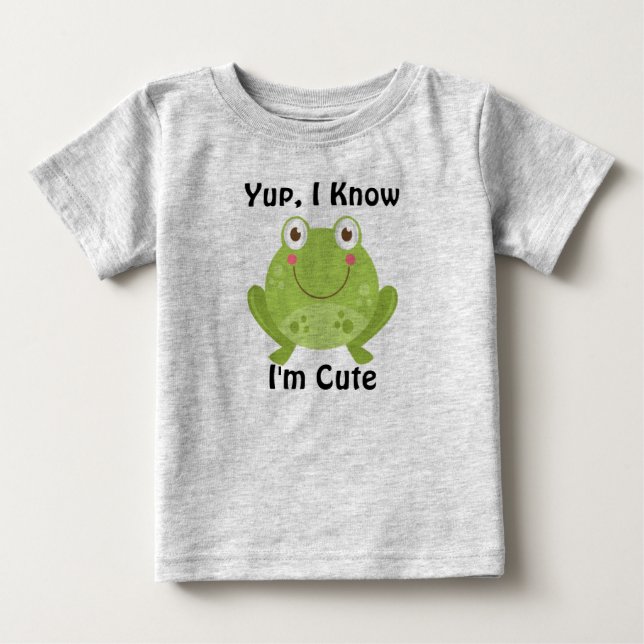 Camiseta De Bebé Rana linda (Anverso)