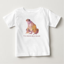 Camiseta De Bebé Rana Low Poly “Soy una joya absoluta”