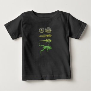 Camiseta De Bebé Rana Tadpole Metamorfosis Biología del ciclo de v