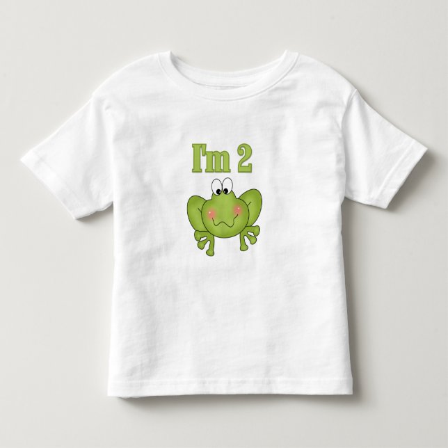 Camiseta De Bebé Rana verde soy dos (Anverso)
