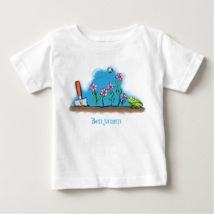 Camiseta De Bebé Rana y abeja en el ilustracion personalizado de ja