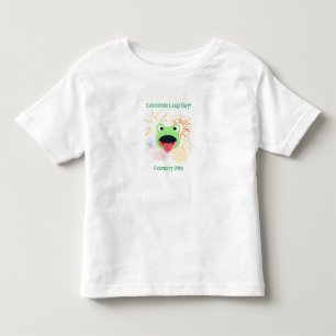 Camiseta De Bebé Rana y fuegos artificiales para el Día del Salto 2