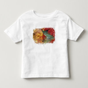 Camiseta De Bebé Rana y reflejos entre flores. Créditos como: