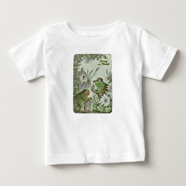 Camiseta De Bebé Rana y toad en el jardín (Anverso)