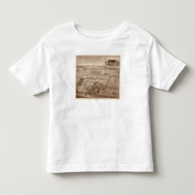 Camiseta De Bebé Rancho de Bertch (Anverso)